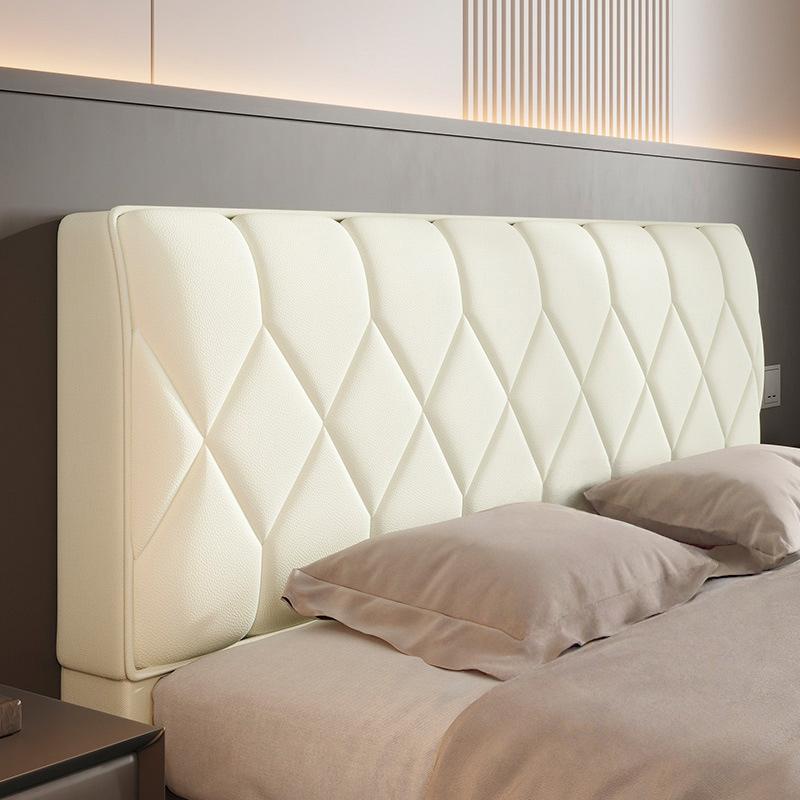 Luxury PU Leather Bed Headboard Cover Thicken Quilted Bed Head Cover All-inclusive Bedside Bed Back Dust Protector Cover