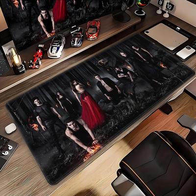 Damon Salvatore Vampire Diaries MousePad Nonslip LockEdge PC Laptop Accessories Rubber Office Keyboard Game XXL DeskMat HYBXAXC