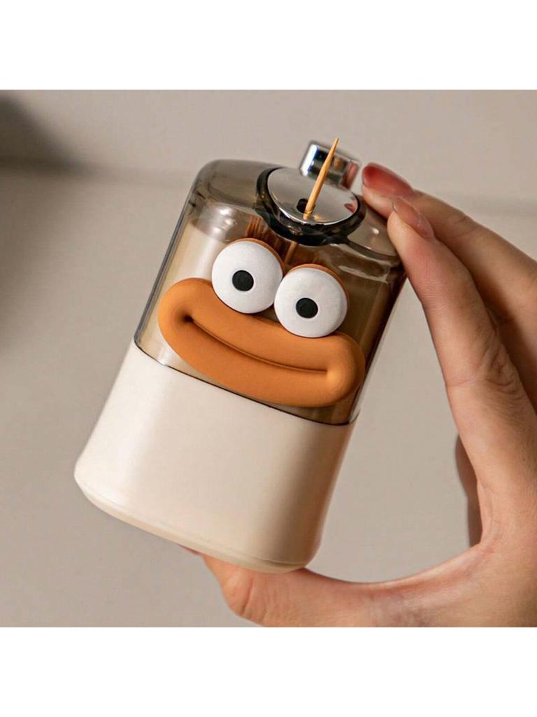 1pc Creative Toothpick Holder With Automatic Pop-Up Function, Home Storage Container With Highly Attractive