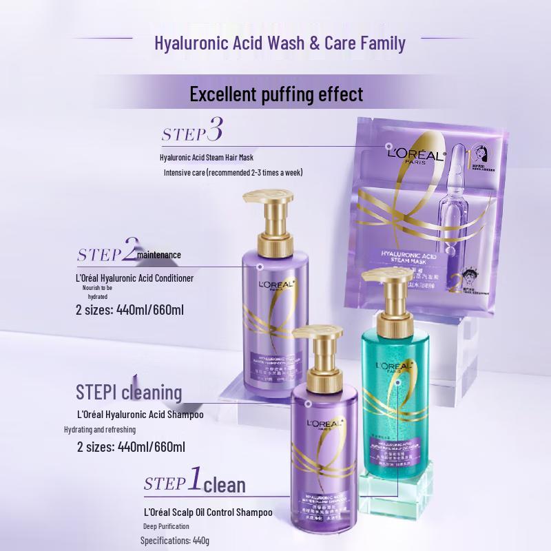 L'Oréal Purple Ampoule Hyaluronic Acid Shampoo