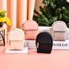 with Keychain Earphone Mini Storage Bag Long Strap PU Small Wallet PU Mini Coin Purse  Student