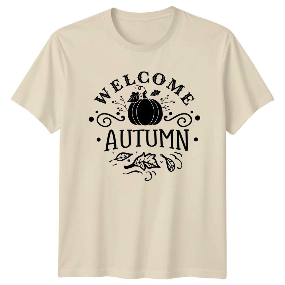 Welcome Autumn TShirt Fall Harvest Pumpkin Gift For Him And Her