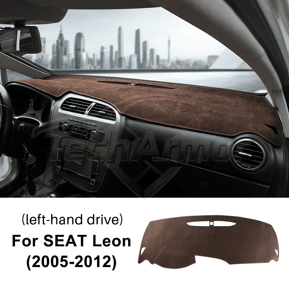 Flanell Armaturenbrett Abdeckung für Seat Leon 2005-2012 Sonnenschutz Anti-UV Armaturenbrett Matte Rutschfeste Auto Innenraumleiste