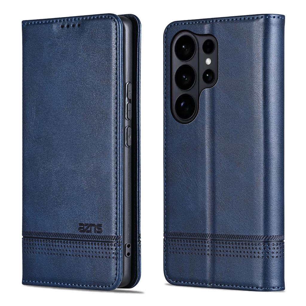 Magnetic Cow Pattern Cards Solt Leather Wallet Phone Case For Samsung S26 Ultra S25 Plus S24 S23 A06 A17 A07 Bag Flip Book Cover