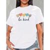 European Size Short-Sleeved T-Shirt for Women Available In Five Colors. Aesthetic Heart Graphic