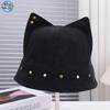 New Fashion Rivets Decorated with a New Sweet and Cool Wind Small Brim Basin Hat Outdoor Vacation Street Shot Temperament Bucket Hat