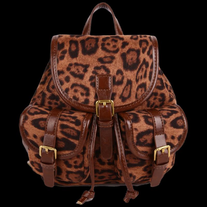 

Children s Retro Leopard Print Multifunctional Bag
