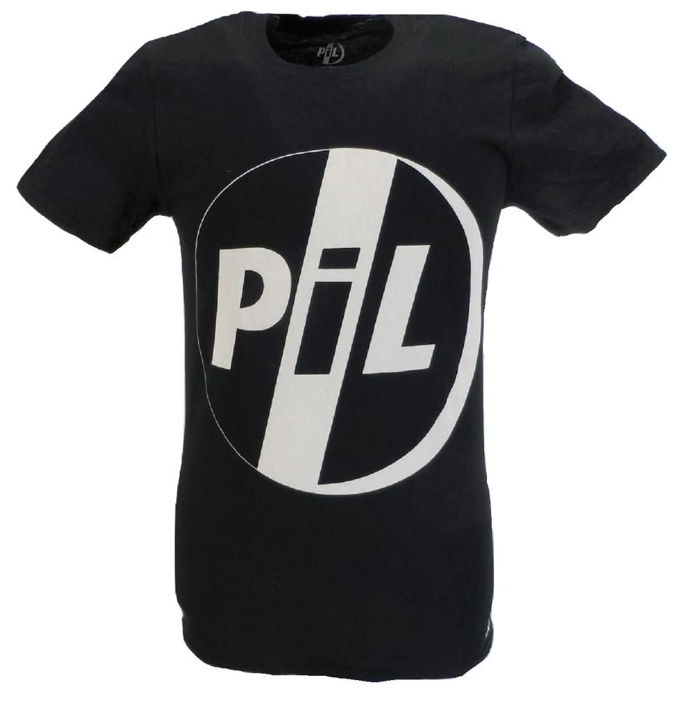 Unisexs Black Official PIL Public Image Limited Logo T Shirt S