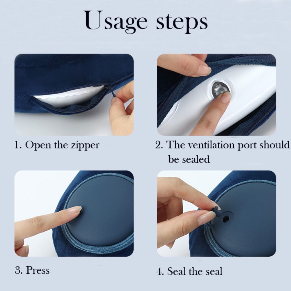 Double Hump Design U-shaped Pillow  for Outdoor Travel, Business Travel, And Camping