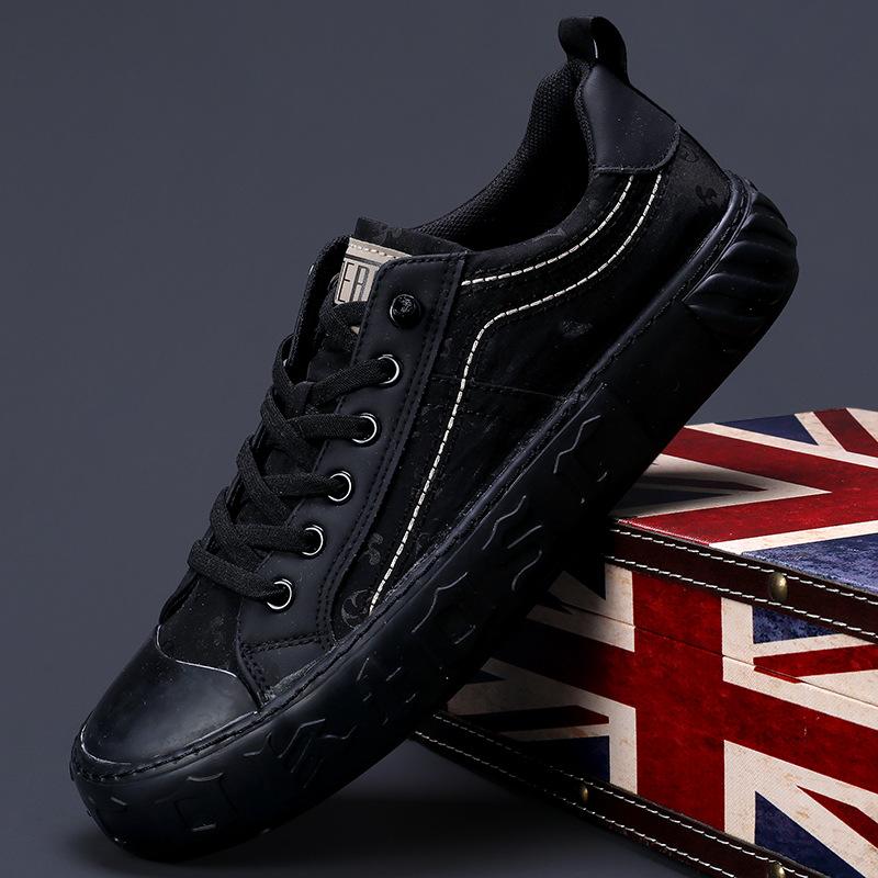 Men'S Shoes Casual Lightweight Men'S Canvas Shoes Trendy Comfortable Flat Baseplate Shoes Men