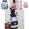 Fashionable Large Capacity Canvas Cartoon Backpack For Elementary School Kids Unisex