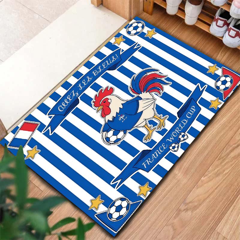 World Cup Football Pattern Square Carpet,Area Rug,Carpet Rug for Living Room Bedroom Sofa Playroom Decor,Non-slip Floor Mat,Holiday Birthday Gifts