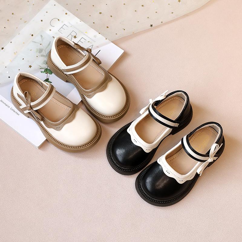 Girls' Soft Sole Leather Princess Shoes for Toddlers (Ages 3-12) - Spring & Autumn