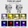 1pcs Motorcycle Headlights Owl Tiger Style White Yellow Flash Colorful Spotlights LED Fog lamp Universal Modified lights
