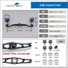 HEIGHTEN Baitcasting Reel Aviation for and Abu Garcia Baitcasting Aurora Series V2.0 90mm/105mm/115mm Handle, Aluminum, Shimano, Daiwa, Reels,
