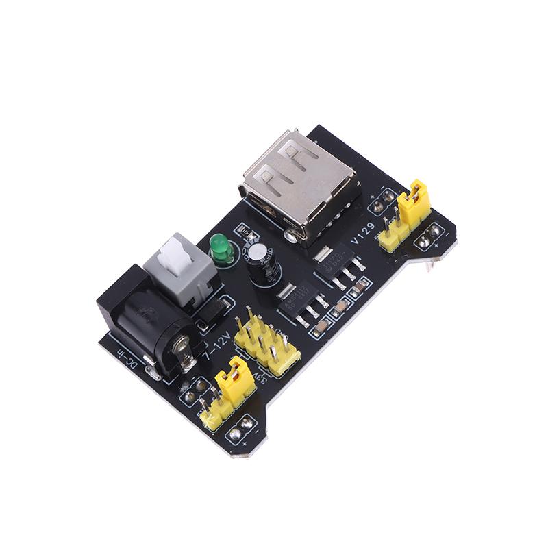 Mb102 Steckbrett Stromversorgungsmodul 830 Punkte Lötfreies Prototypen Steckbrett Kit mit 65 flexiblen Jumperkabeln DIY Elektronik 3.3/5