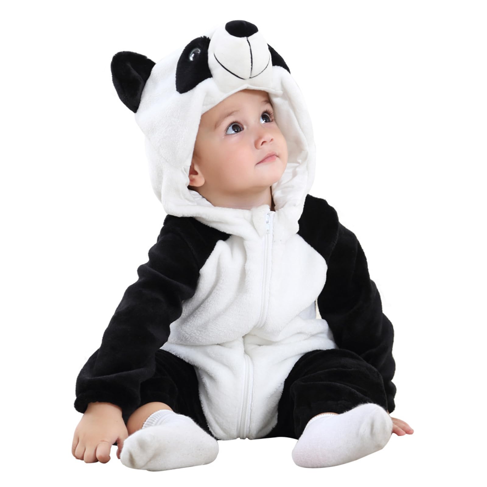 

R u R Костюмы для косплея для малышей и милый костюм панды-кролика с ромперами холодных животных [Cos u] Дети, Кигуруми, Капюшон, Осень/Зима, Дети, Мальчики,