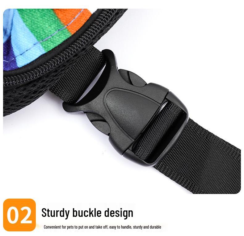 Portable Mesh Backpack for Small & Medium Dogs and Cats - Breathable Travel Carrier