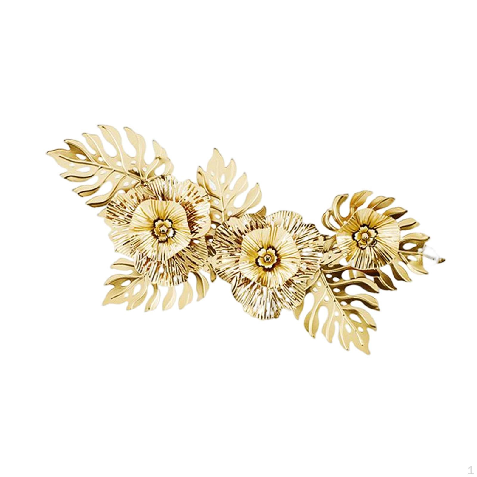 Современное металлическое настенное искусство, Сложная цветочная подвесная скульптура для декора гостиной Aureate