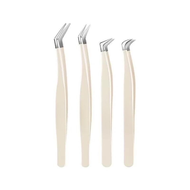 High Precision False Eyelash Tweezers Wedding And Vaccination Beginners Stainless Steel Eyelash Tweezers Grafting False Eyelash