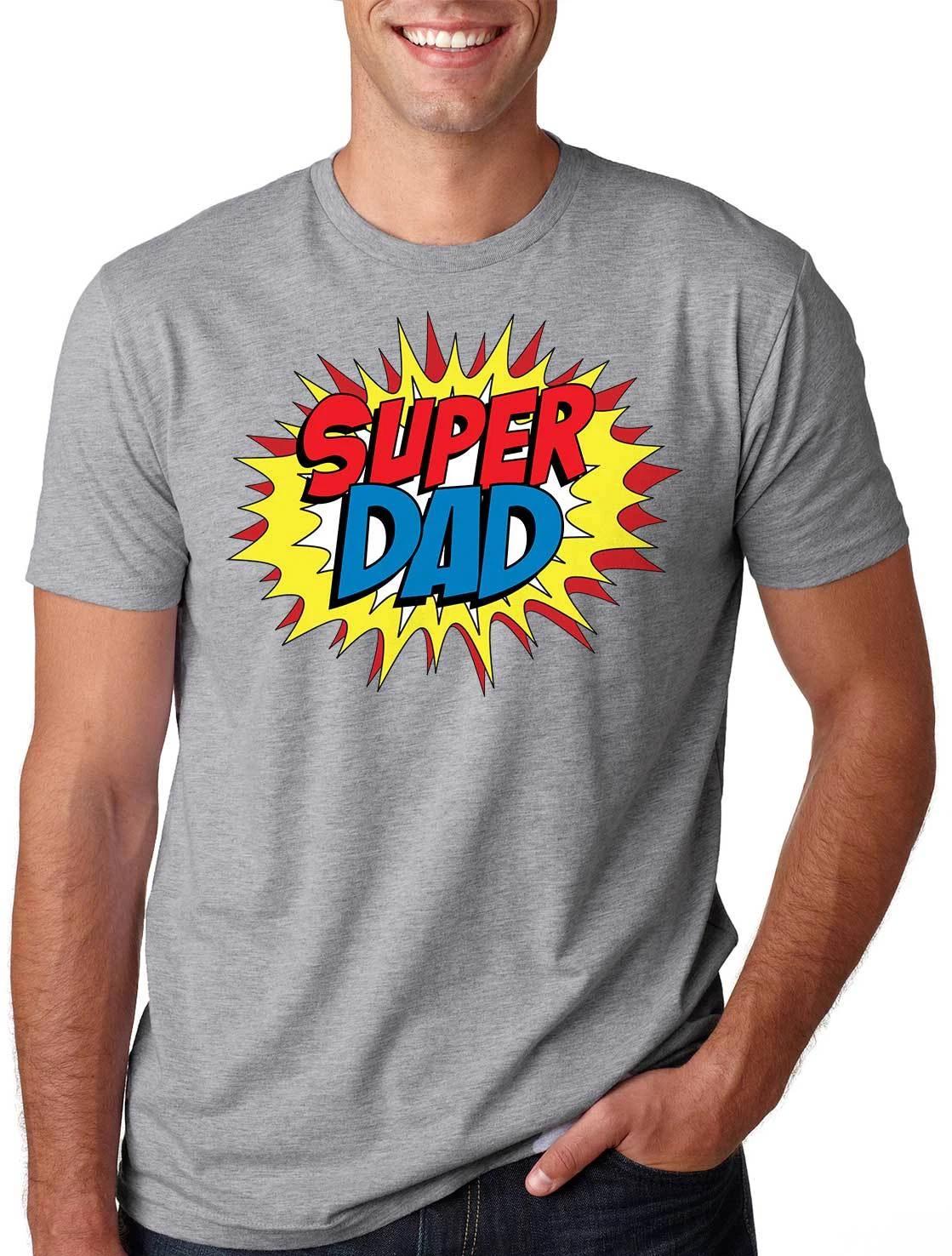 Super Dad T-shirt Gift for dad Father Comics Style Dad Tee Shirt S