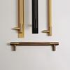 Dooroom Brass Knurled Door Handles Double Door Wood Door Shower Room Single Side Double Side Matt Gold Black Antique Brass Pulls