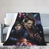Leon S Kennedy Resident Evil  Warm Soft Plush Throw Blanket for Kids and Adults Funny Flannel Bedspread for Sofa Bed Cover