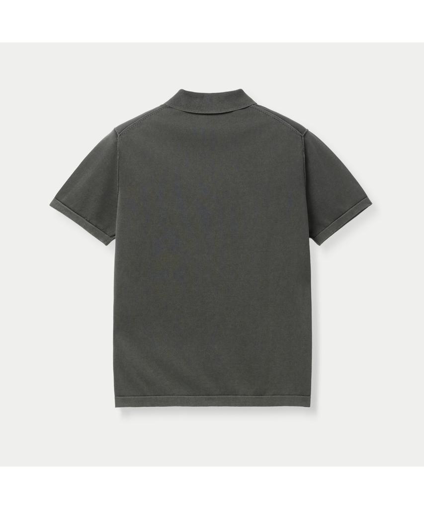 Silijeu Garment Dyed Half Sleeve Polo Sawam26561Khx