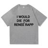 Reneé Rapp Bite Me Koszulka Retro Moda Damska Męska Odzież Retro Harajuku Wysokiej Jakości Ubrania VintageKoszulki