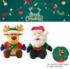 Special Xmas Gift Plush Santa Elk Dolls W/ Hidden Zippers Candy Gifts