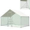 Chicken Coop with Metal Climbing Frame, Weatherproof Aviary 3x2m with Roof and Large Run Area - Safe Enclosure for Chickens and Small Animals
