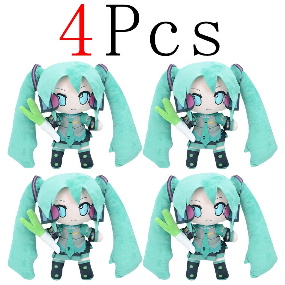 Cartoon 20cm Hatsune Miku Plush Doll Toy Anime sakura Miku snow Miku Character KawaiiSitting posture Fufu Kids Christmas Gift
