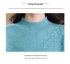 Women's Thickened Wool Sweater for Autumn & Winter - Mid-aged & Elderly Half-high Collar Warm Knit Shirt