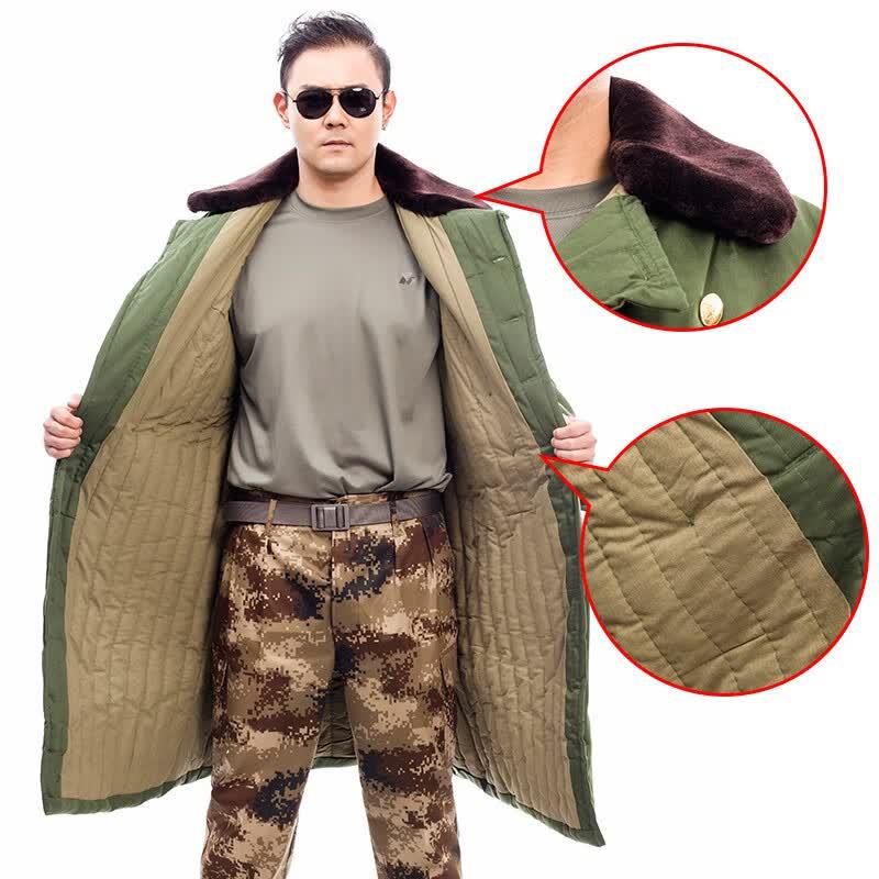 Men's Winter Military Cotton Overcoat