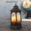 Halloween LED Flame Flickering Oil Lamp Battery Operated Spooky Decor Haunted House Prop Tabletop Centerpiece for Bar Party