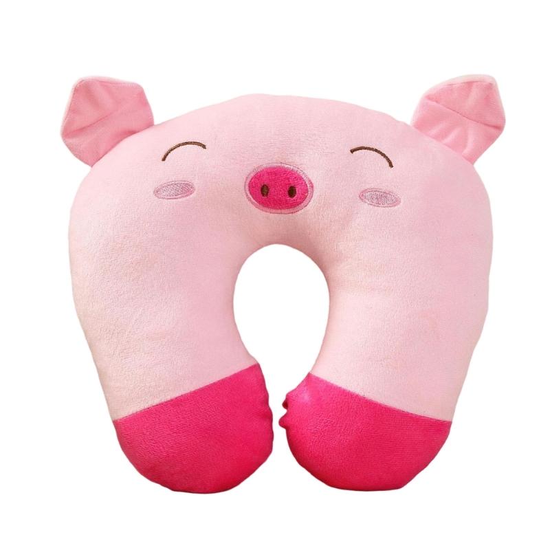 Breathable Travel U Shape Neck Pillow Lightweight Compacts Cartoon Animal Cushion For Airplanes Car And Office Comfort