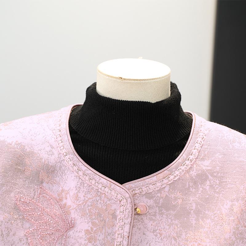 Mother's Day Chinese Style Retro Spring Jacket for Middle-Aged and Elderly Women - Short, Fashionable Temperament Top