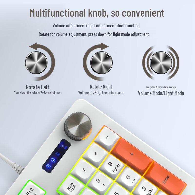 Y-FRUITFUL K93 93-Key Wired RGB Gaming Keyboard