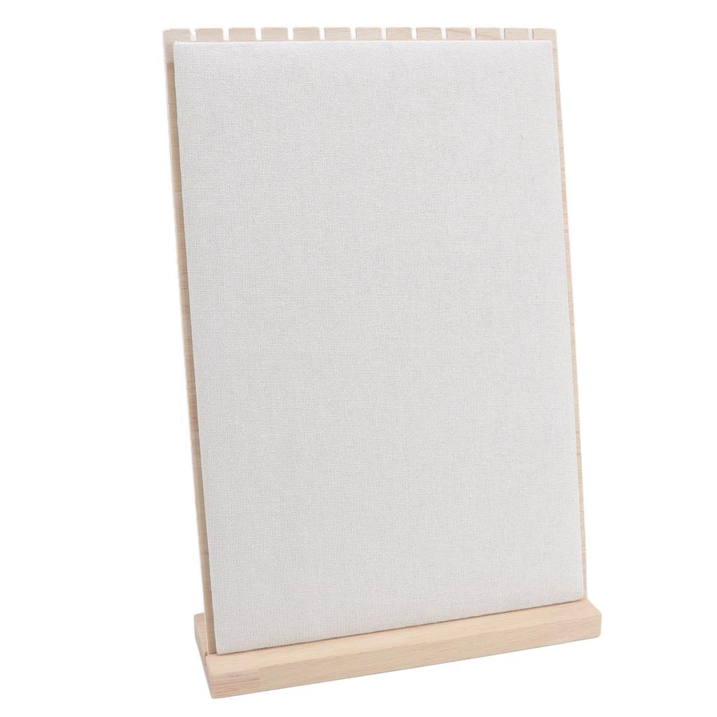 Wooden Jewelry Display Stand 12 Slots Detachable Orderly Storage Wooden Frame Necklace Rack for Home Jewelry Shop