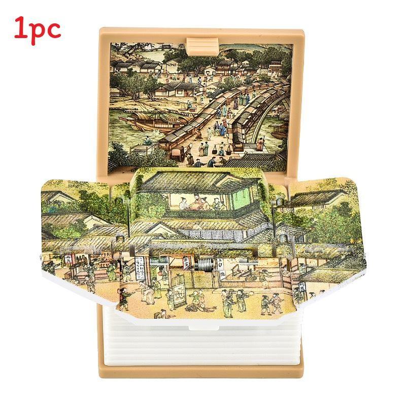3d Pop Up Puzzle Book Keychain With Fortress Scene For Stress Relief And Creative Gift