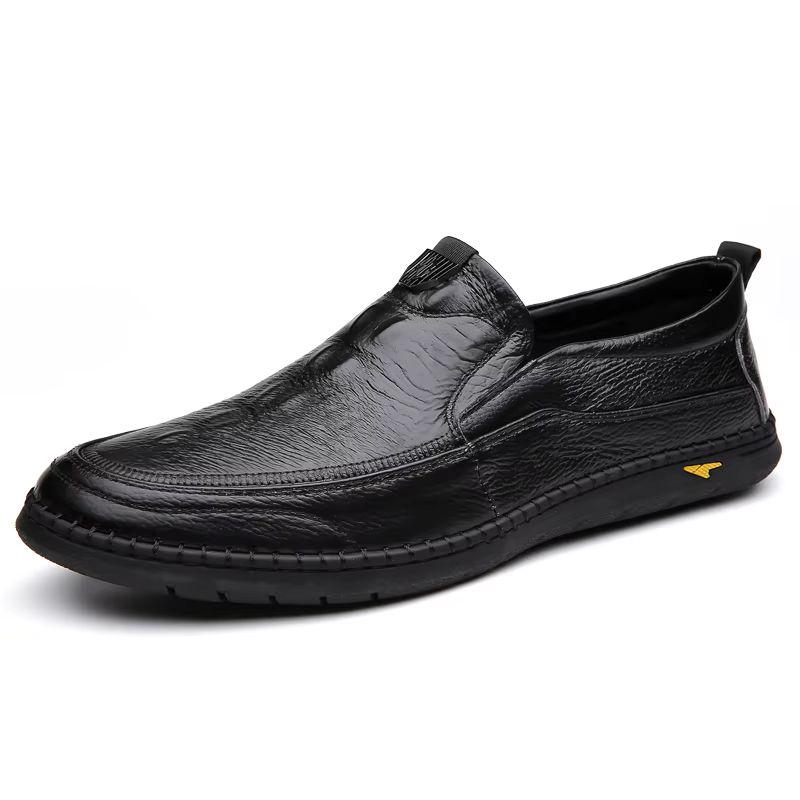 Fashion Men Casual Summer Footwear Breathable Mens Leisure Walk Loafers Genuine Leather Moccasins Hollow Out Slip On Male Driving Shoes