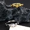 Christlicher Jesus Kreuz Ring für Damen Herren Edelstahl Goldfarbe Herr Katholischer Rosenkranz Fingerringe Schmuck anillo RRR41S02