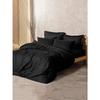 Bedding Set - 1 Duvet Cover 220 X 240 Cm + 2 Pillowcases 60 X 60 Cm - 100% Reinforced Cotton - Black