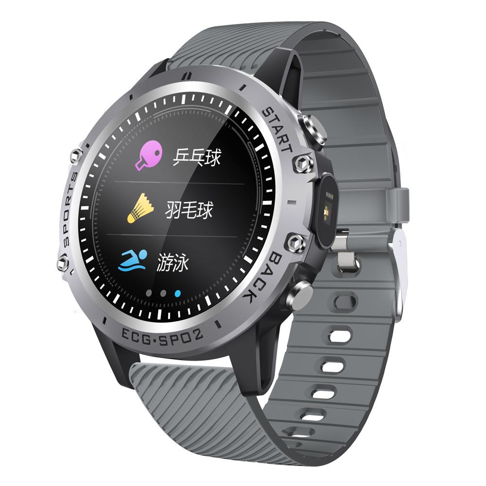

1,3-дюймовые мужские ЭКГ+ППГ умные часы спортивный фитнес-трекер мониторинг кислорода в крови IP68 водонепроницаемые женские здоровые умные часы