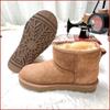 Men's and Women's Sheepskin and Wool Integrated Snow Boots, Real Leather and Fur, Winter Thick and Warm Boots for Women