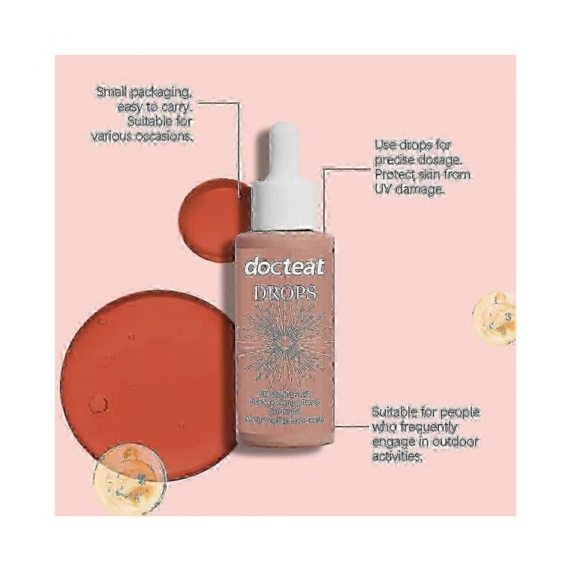 2 pezzi 60ml Gocce Bronzer Corpo Autoabbronzante per Viso Corpo Nutriente Gocce Autoabbronzanti per Uomini Donne