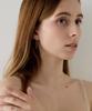 Aphrose Behind Logo Pure Dots Pendant Asymmetrical Earrings