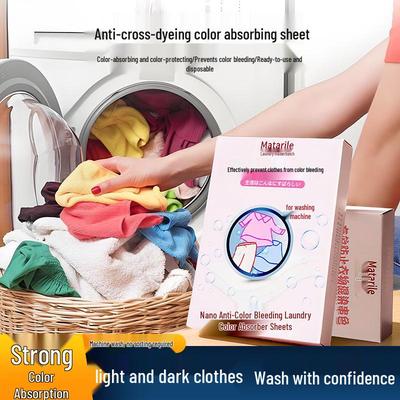 Color-Absorbing Laundry Sheets - Prevents Dye Transfer and Color Bleeding In Mixed Washes
