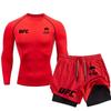 UFC Double Layer Long Sleeve Sports Training Set for Outdoor Running