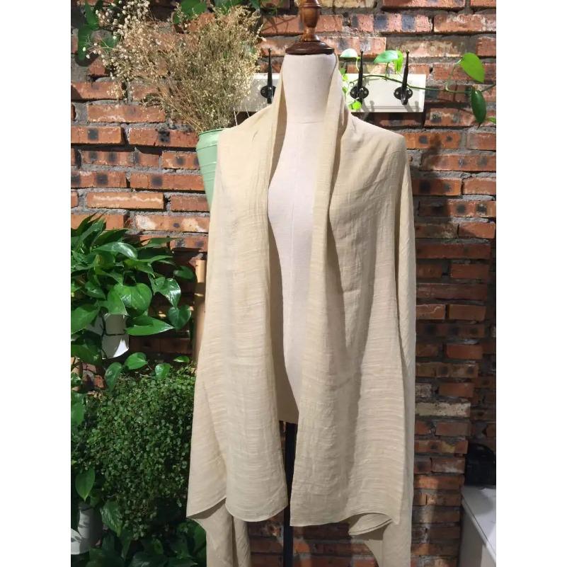 Autumn and Winter Cotton Solid Scarfs For Ladies 150*190 Cotton Hijab Scarf